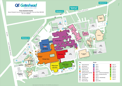 Gateshead Queen Elizabeth Hospital Map / What You Need To Know About ...